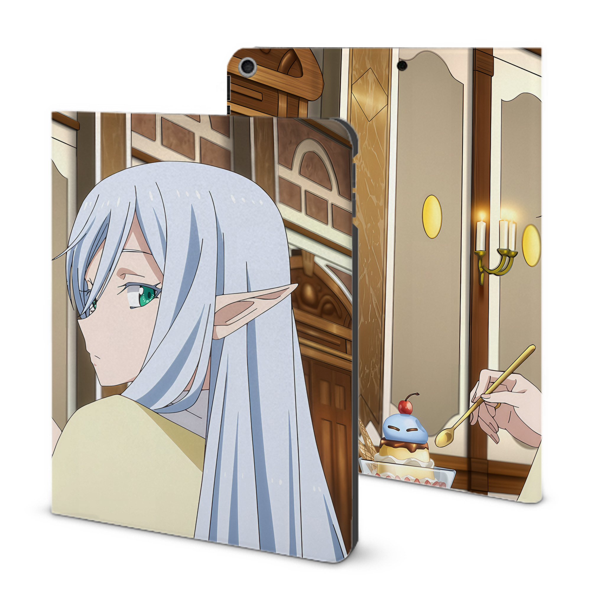 （画像用） 転スラ Regarding Reincarnated to Slime IPad ケース ブック型 PUレザー TPU 耐衝撃 軽量 薄型 ペン収納なし 全面保護 IPad 各モデル対応